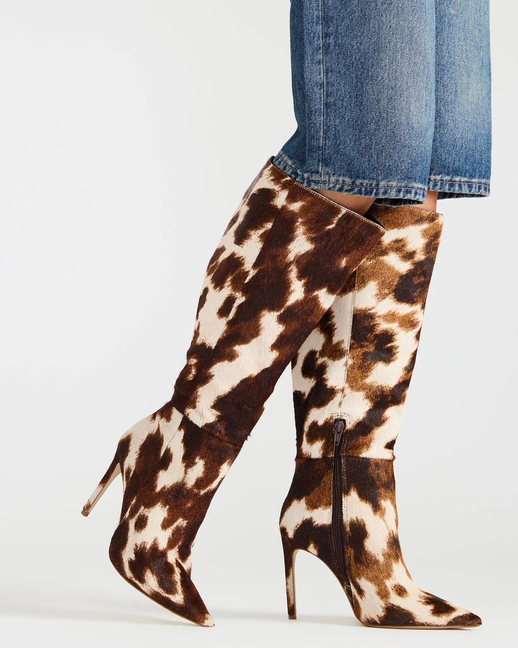 Nitro Brown Cow Print Boots